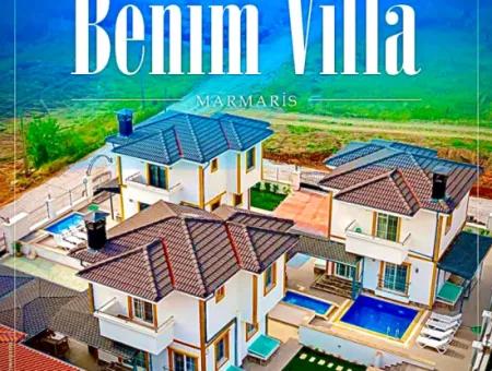 Villa Zu Verkaufen In Marmaris Çetibeli Mit 3 Swimmingpools Und Kinderbecken Und Hausmeisterhaus Auf 780M2 Grundstück