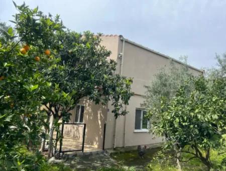 Detached House For Sale On 2000M2 Plot Of Land By The Sea In Marmaris Söğüt Neighborhood. Suitable For Tying A Boat In Front Of It.